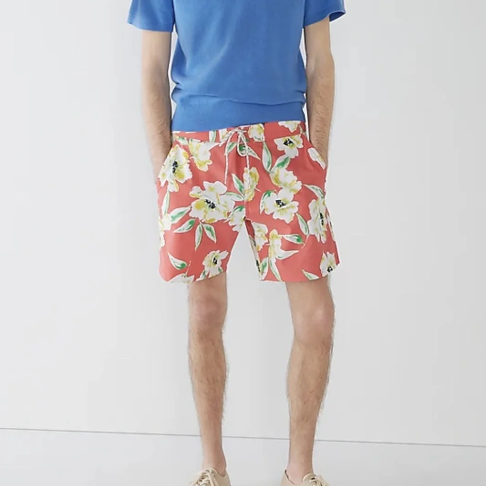 J. Crew Men’s 7” Stretch Breaker Board Short 34 Floral Print